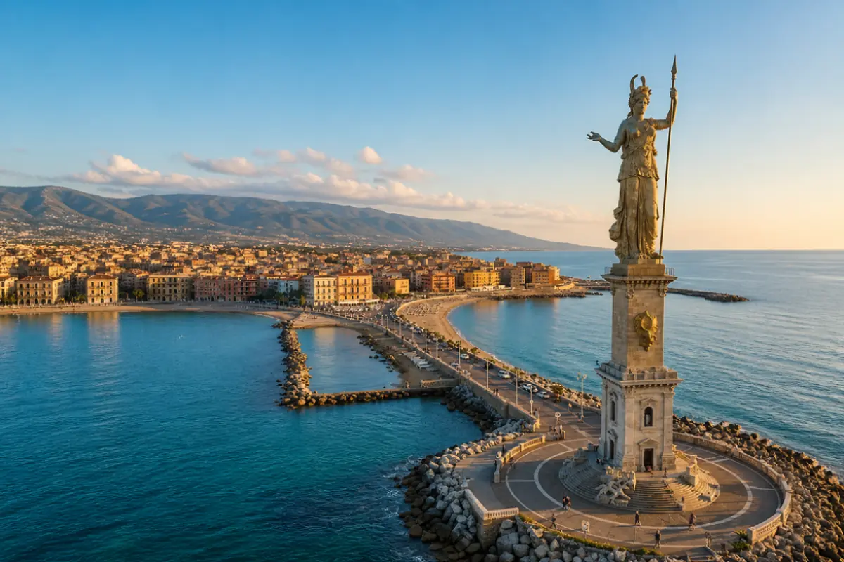 Crotone con vista statua dedicata a Hera Lacinia