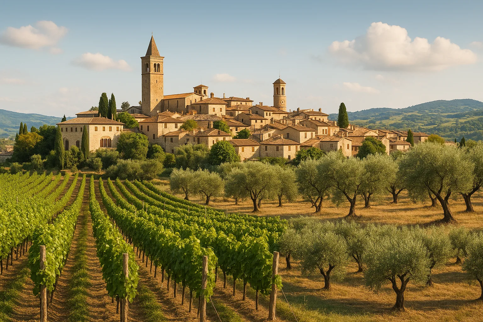 Vino e olio in Umbria: borghi dove la tradizione plasma il paesaggio e l'identità