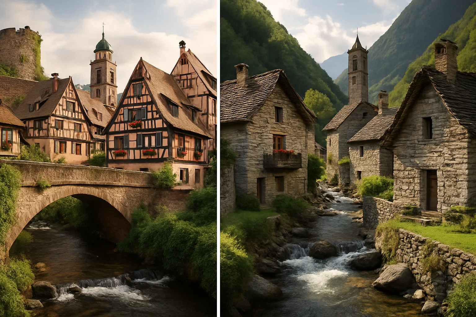 Fiabe di pietra e acqua: borghi europei che sembrano usciti da illustrazioni di favole