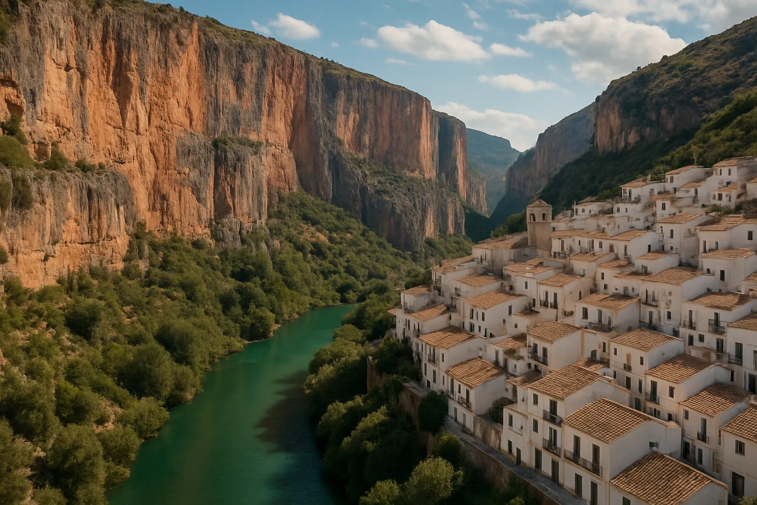 Paesaggi scolpiti dall'acqua: canyon, fiumi e gole che plasmano borghi spagnoli e alpini